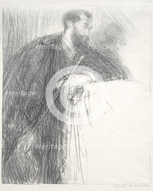 Lucien Pissarro, 1895. Creator: Charles Hasslewood Shannon (British, 1863-1937).