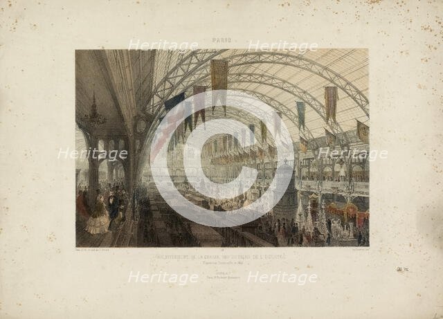 The 1855 Exposition Universelle in Paris (Exposition Universelle de 1855), 1855. Creator: Arnout, Louis Jules (1814-1868).