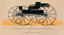 'Square-Box Buggy On Side-Bars', 1885. Creator: Unknown.