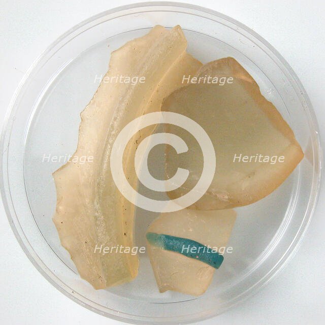 Glass Fragments, Coptic, 4th-7th century. Creator: Unknown.
