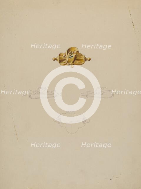 Brooch, c. 1937. Creator: Isidore Steinberg.