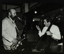Don Weller and Chris Laurence playing at The Bell, Codicote, Hertfordshire, 1980. Artist: Denis Williams