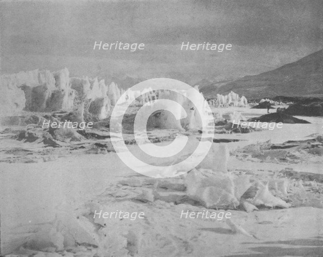 'Alph Avenue, Where We Emerged from the Pinnacle Ice', c1911, (1913). Artist: Frank Debenham.