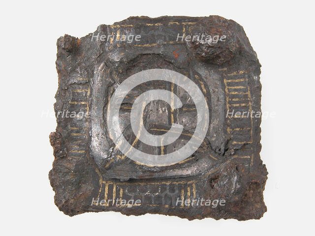 Backplate of a Belt Buckle, Frankish, 6th-7th century. Creator: Unknown.