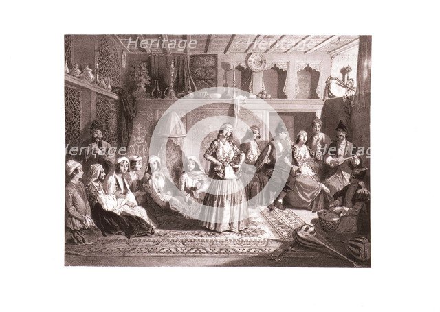 The Shamakhi dancers, Mid of the 19th century. Artist: Gagarin, Grigori Grigorievich (1810-1893)