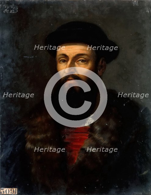 Portrait of Ferdinand Magellan (1470-1521). Artist: Larivière, Charles-Philippe (1798-1876)