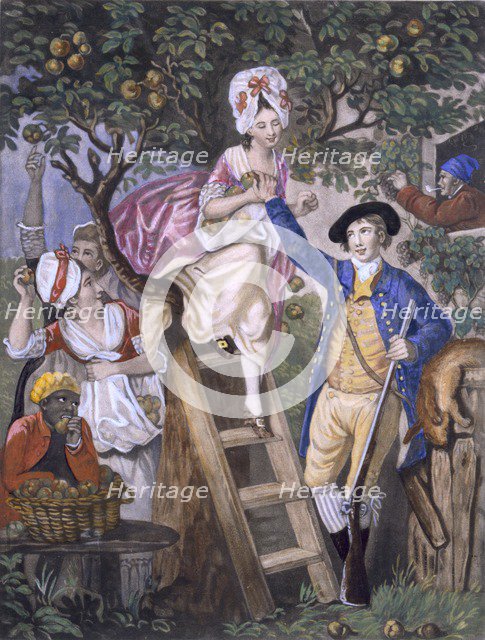 Autumn, Negro Servant. Creator: John Collet (c. 1725-80) after.