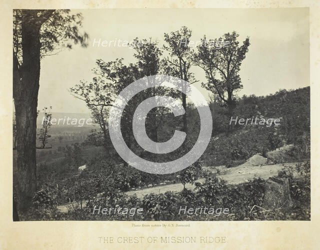 The Crest of Mission Ridge, 1864/66. Creator: George N. Barnard.