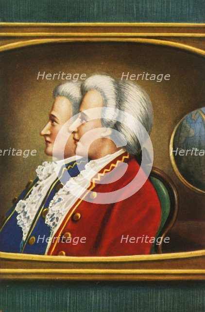 'Jaques Etienne Montgolfier und Joseph Michael Montgolfier', (1933). Creator: Unknown.