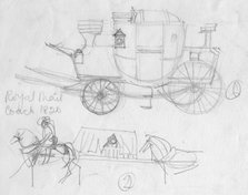 'Royal Mail coach, 1820', (c1950).  Creator: Shirley Markham.