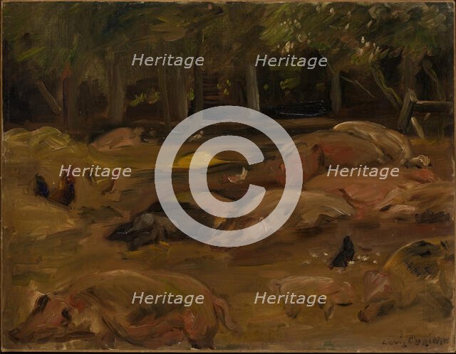 The Piggery, 1912. Creator: Lovis Corinth.