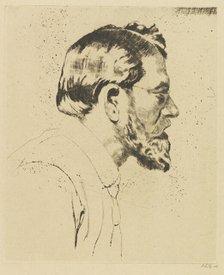 Self-Portrait, 1910. Creator: Orlik, Emil (1870-1932).
