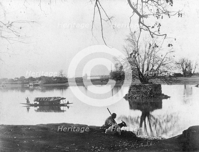 Jhelum river, Shadipur, Kashmir, India, early 20th century. Artist: F Bremner