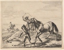 A Boy Taking a Horse to Drink, 1651. Creator: Dirck Stoop.