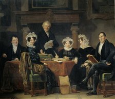 Regents and Regentesses of the Lepers' Asylum, Amsterdam, 1834-35, 1834-1835. Creator: Jan Adam Kruseman.