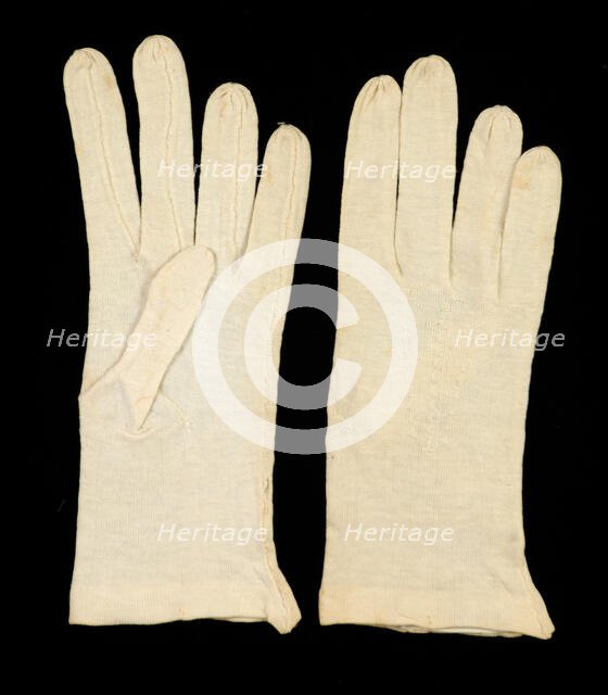 Gloves, American, ca. 1860. Creator: Unknown.