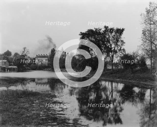 Clinton River near Market St., Mt. Clemens, between 1880 and 1899. Creator: Unknown.