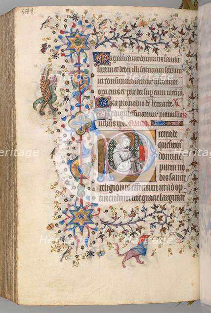Hours of Charles the Noble, King of Navarre (1361-1425), fol. 288v, St. Hervard (?), c. 1405. Creator: Master of the Brussels Initials and Associates (French).