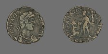 Coin Portraying Emperor Gratian, 367-383. Creator: Unknown.