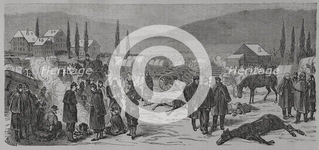 Franco-Prussian War (1870-1871): French camp in Neuchâtel (Switzerland), 1871.  Creators: Fernando Miranda, Manuel Ricord.