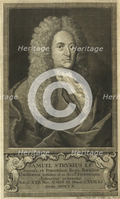 Portrait of Samuel Stryk (1640-1710).