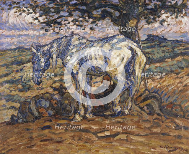 Don Quihote's Horse Rosinante, 1911. Creator: Nils Kreuger.