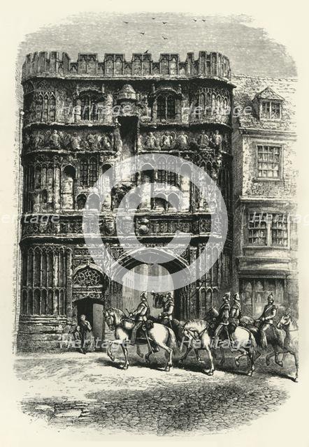 'The Precinct Gate, Canterbury', c1870.