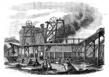 The Page Bank Colliery-pit on Fire, 1858. Creator: Unknown.
