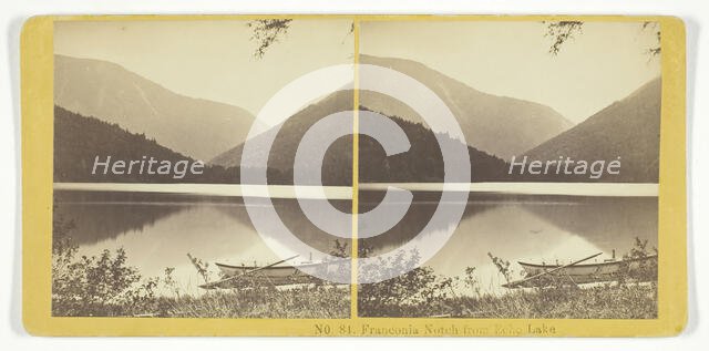 Franconia Notch from Echo Lake, 1855/75. Creators: Kilburn Brothers, BW Kilburn.