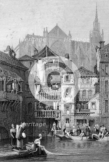 View in Metz, northern France, 19th century. Artist: Thomas Barber