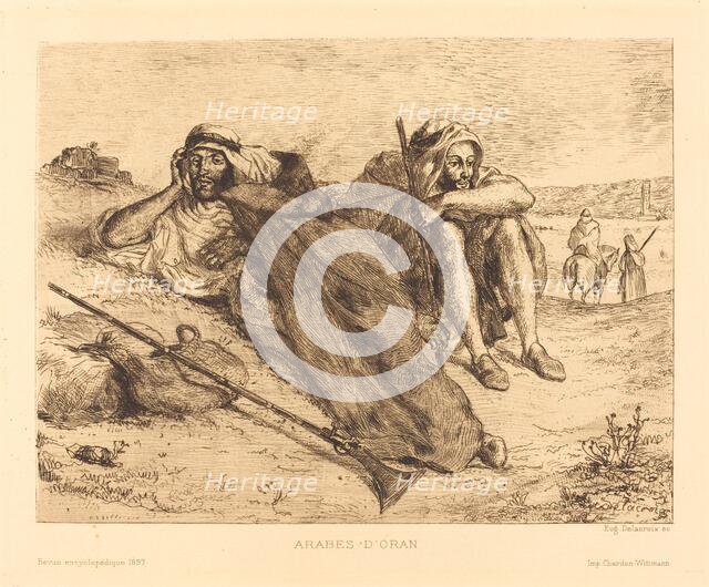 Arabes d'Oran, 1833. Creator: Eugene Delacroix.