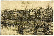 Quai des Grands Augustine, Paris, 1906. Creator: Donald Shaw MacLaughlan.