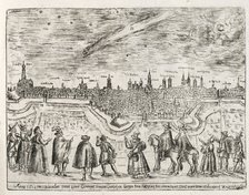 Comet seen over Augsburg end of November 1618,  pub.  1618. Creator: German School (17th Century).