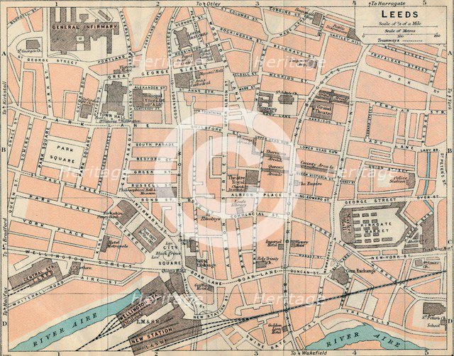 'Leeds', c20th Century. Artist: John Bartholomew.