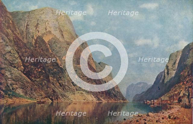'Sogne Fiord, Norway', late 19th century, (1914). Creator: Adelsteen Normann.