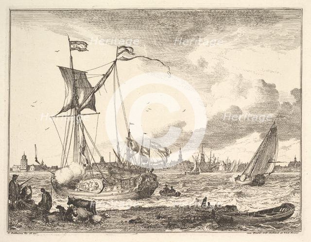 Harbor Scene. Creator: Ludolf Backhuysen I.