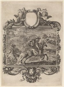 Clovis and Clotilda, c. 1657. Creator: Stefano della Bella.
