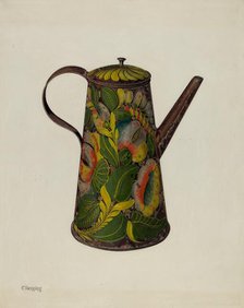 Toleware Coffee Pot, 1935/1942. Creator: Charles Henning.