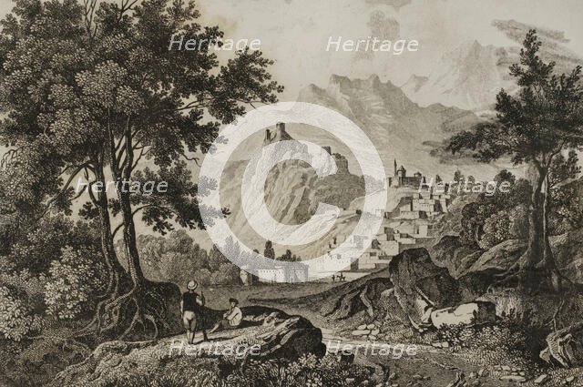 Ancient city of Gavar, Armenia, 1838.  Creator: Vanderburch.