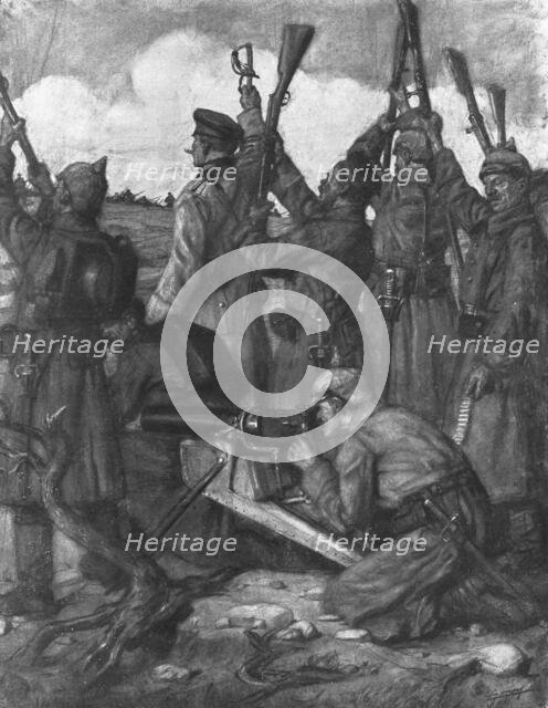 ''Une Lache Perfidie; Le Guet-Apens', 1914. Creator: Lucien Jonas.