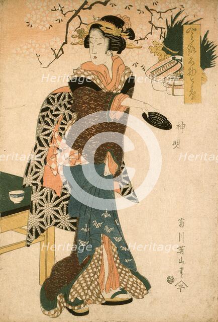 Kamiaki or Shinmei, between c1812 and c1817. Creator: Kikugawa Eizan.