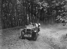 MG J2 competing in the Brighton & Hove Motor Club Brighton-Beer Trial, 1934. Artist: Bill Brunell.