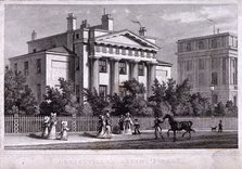 Villa at Regent's Park, Marylebone, London, 1827. Artist: W Watkins