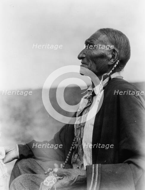 A Cheyenne Peyote leader, c1927. Creator: Edward Sheriff Curtis.