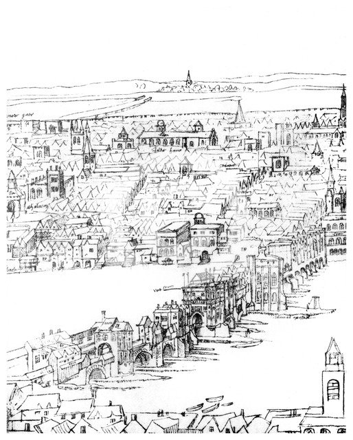 View of London, 16th century (1886). Artist: Unknown