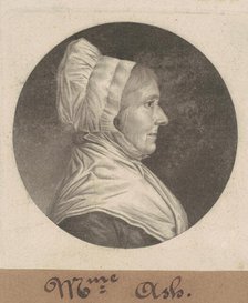 Mrs. Ash, 1807. Creator: Charles Balthazar Julien Févret de Saint-Mémin.