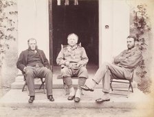 Rupert Potter, John Everett Millais and an Unidentified Man at Dalguise, from an album...Millais. Creator: Unknown.