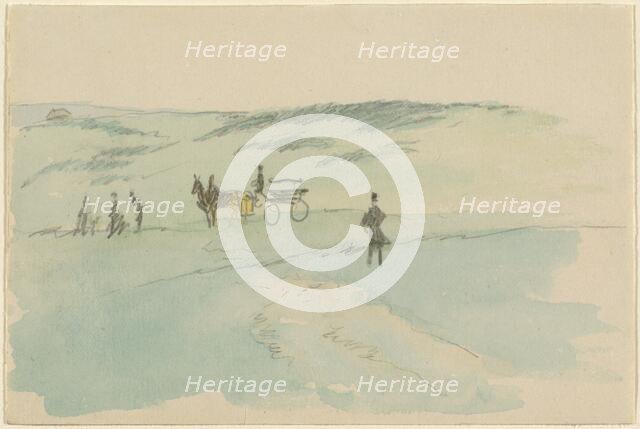 Landscape with Figures and a Carriage. Creator: David Wilkie.