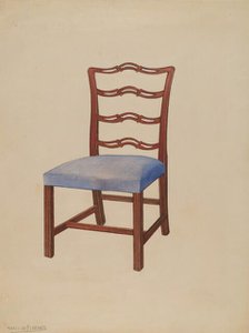 Side Chair, 1937. Creator: Mario De Ferrante.