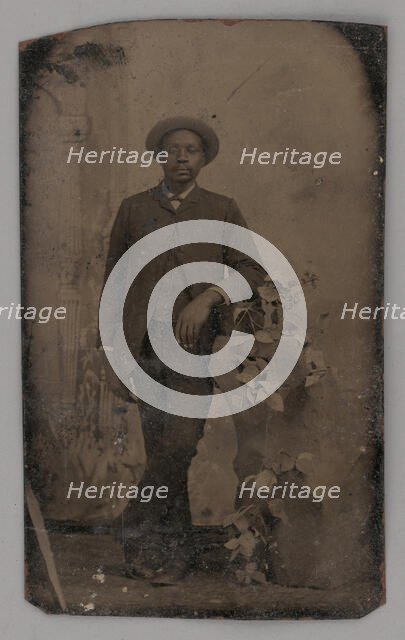 Untitled (Portrait of a Standing Man), 1860s. Creator: Unknown.